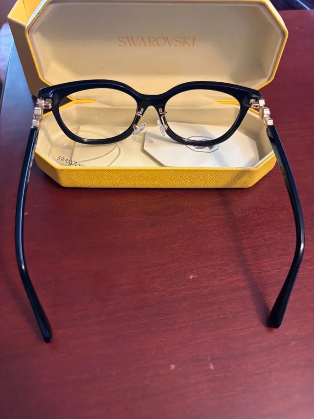 Swarovski SK2055F 1001 Black Eyeglasses Frames 52-17-140 Women's Display Model